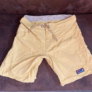 Men’s Yellow Patagonia Swim Trunks